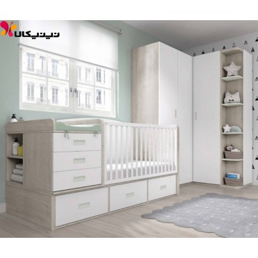 سرویس خواب نوزاد نوجوان چند منظوره آمیسا مدل زانیار