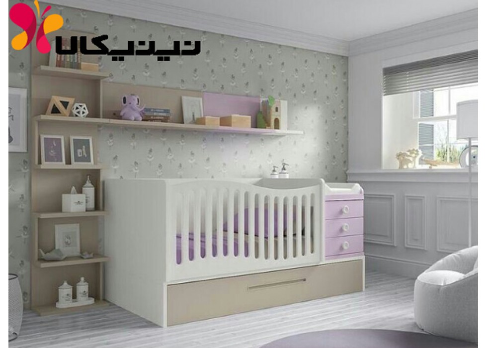 تخت نوزاد و نوجوان آمیسا مدل شیما