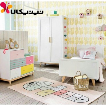 سرویس خواب کودک و نوجوان آمیسا مدل گلسا