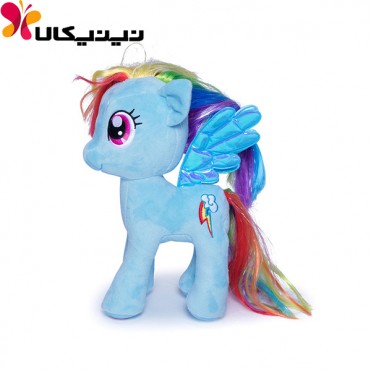 عروسک پولیشی اسب پونی رنگ آبی