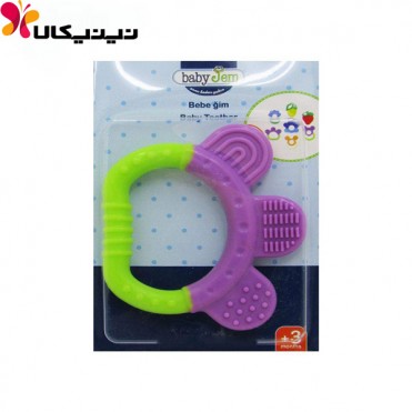 دندانگیر سیلیکونی نوزاد بی بی جم BabyJem مدل منحنی