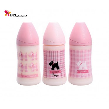 شیشه شیر  270 میل سیلیکونی ارتودنسی 0 تا 6 ماه سواوینکس suavinex کد 3800171