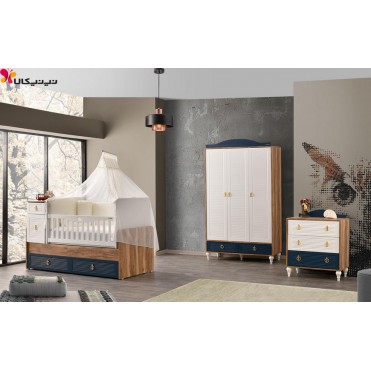 سرویس خواب نوزاد و نوجوان آمیسا مدل روما