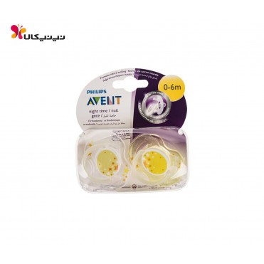 پستانک شبرنگ 0 تا 6 ماه اونت دو عددی مدل SCF176/68