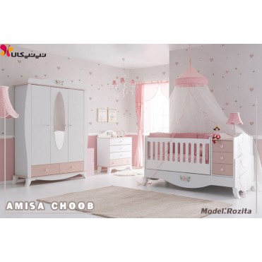 سرویس خواب نوزاد و نوجوان آمیسا مدل رزیتا