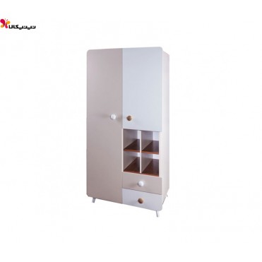 کمد دو درب نوزاد و نوجوان آپادانا مدل برفی