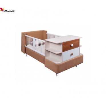 تخت خواب نوزاد و نوجوان آپادانا مدل برفی