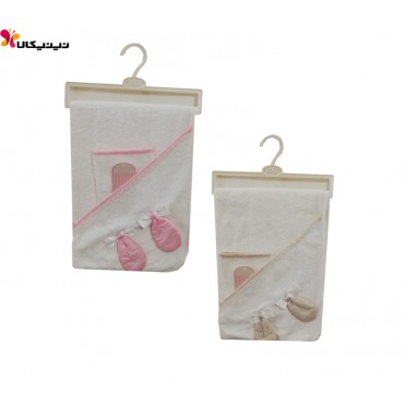 ست 2 تکه حوله نوزادی Coco bebe کد 5285