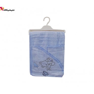 ست 2 تکه حوله نوزادی Coco bebe مدل خرس بادبادکی