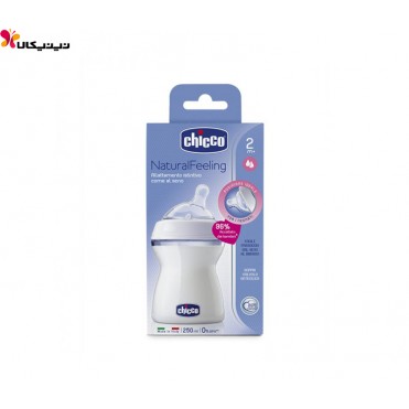 شیشه شیر +2 ماه نچرال 250 میل چیکو - Chicco مدل 0431