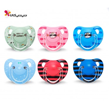 پستانک  دو عددی  سیلیکونی  ارتودنسی  18+ ماه  سواوینکس suavinex  کد 3800236