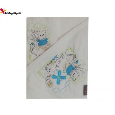 ست 2 تکه حوله نوزادی بیبی ست - baby set مدل خرس