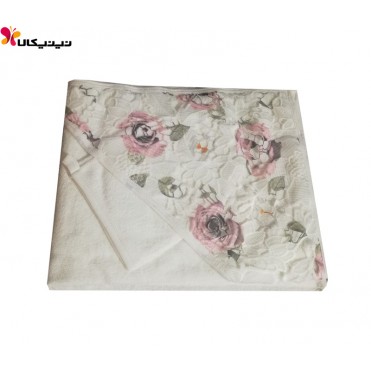ست 2 تکه حوله نوزادی مینی داملا - mini damla طرح گل