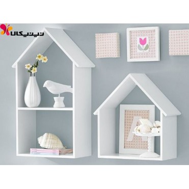 شلف و جاعروسکی اتاق کودک آمیسا مدل خانه