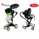 سرویس کالسکه و کریر دوکس ب ب-Doux Bebe مدل  Stokke Xplory مشکی