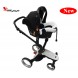 سرویس کالسکه و کریر دوکس ب ب-Doux Bebe مدل  Stokke Xplory مشکی