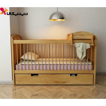 تخت خواب نوزاد آمیسا چوب مدل ماریا