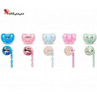 پستانک  سیلیکونی  ارتودنسی با گیره سواوینکس -Suavinex  کد 3801431