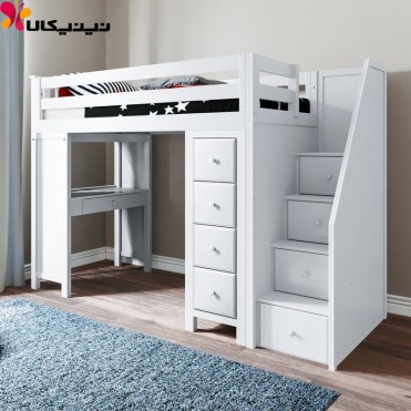 تخت خواب دو طبقه نوجوان و جوان آمیسا مدل آرین