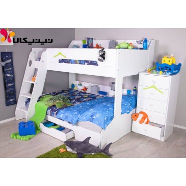 تخت خواب دو طبقه نوجوان و جوان آمیسا مدل ربکا