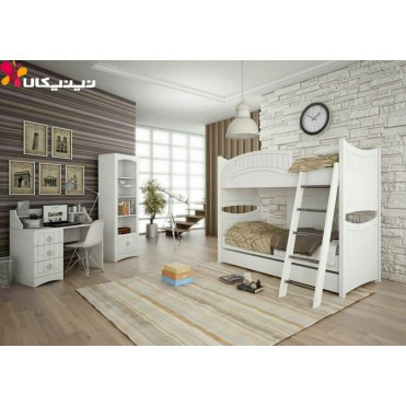 تخت خواب دو طبقه نوجوان و جوان آمیساچوب مدل تیرداد