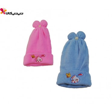 کلاه بافتنی نوزاد مدل پاپیون