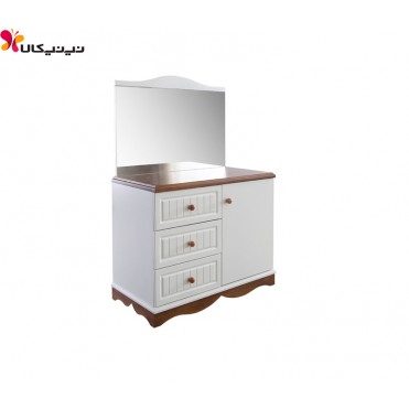 دراور با قاب آینه آمیساچوب مدل چوبین