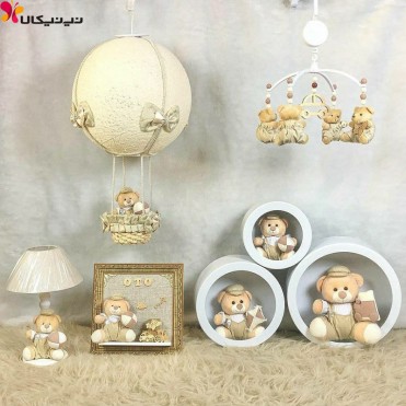 شلف سه عددی اتاق کودک آمیسا مدل دایره