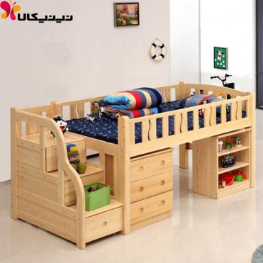 تخت خواب دو طبقه کودک و نوجوان آمیساچوب مدل رایکا