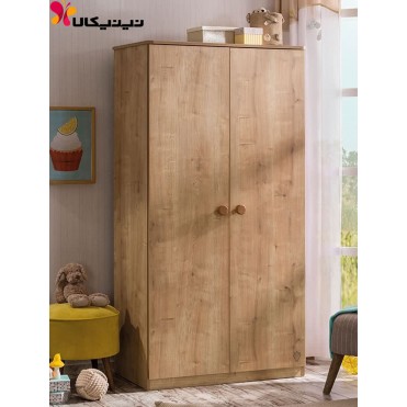 کمد دو درب نوزاد و نوجوان آمیساچوب مدل موکا