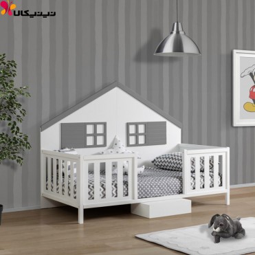 تخت خواب کودک و نوجوان آمیساچوب مدل سورنا