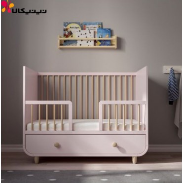 تخت و کمد چوبی نوزاد آمیساچوب مدل مایلا
