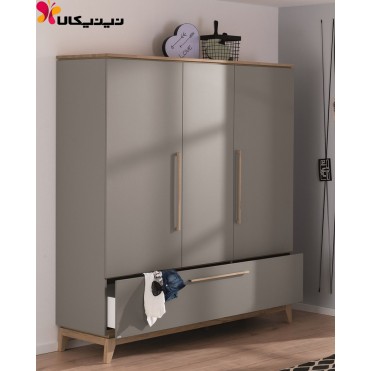 کمد سه درب نوزاد و نوجوان آمیساچوب مدل جاستین