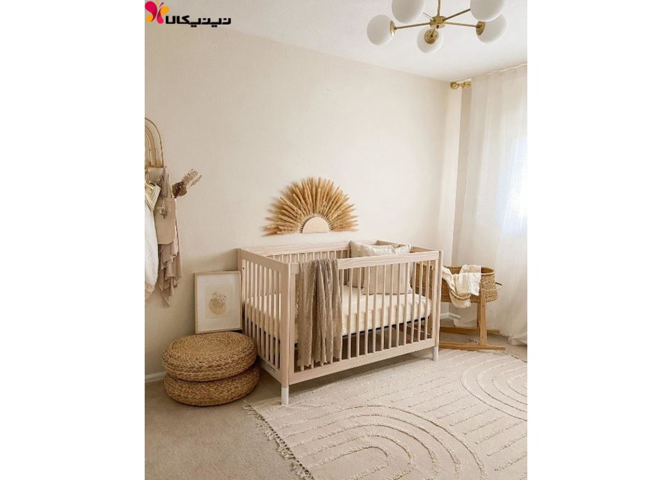 تخت چوبی نوزاد آمیساچوب مدل کاترینا