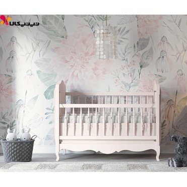 تخت خواب چوبی نوزاد آمیساچوب مدل گالریا