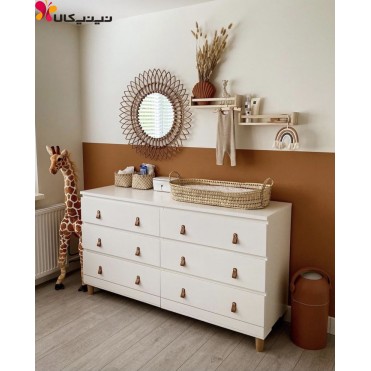 دراور سایز بزرگ چوبی کودک آمیساچوب مدل کارامل