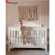تخت خواب نوزاد تمام چوب کاناپه ای آمیسا مدل آنیلا