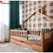 تخت خواب کودک کلبه ای دیواری آمیسا مدل بی بی هاوس