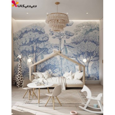 تخت کلبه ای چوبی کودک و نوجوان آمیسا مدل مارسلا