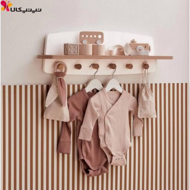 شلف چوبی اتاق کودک آمیساچوب مدل گابریلا