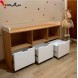 باکس چوبی نظم دهنده اتاق کودک آمیساچوب مدل ایساتیس