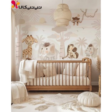 سرویس خواب چوبی نوزاد نوجوان آمیسا مدل آرشیدا