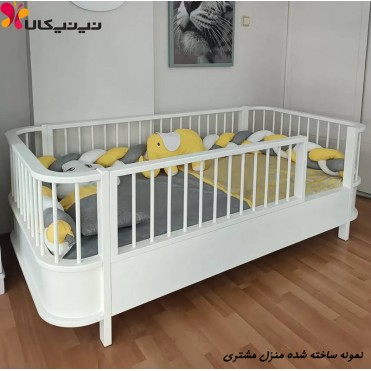 تخت خواب کودک نوجوان آمیسا مدل رومیسا پلاس