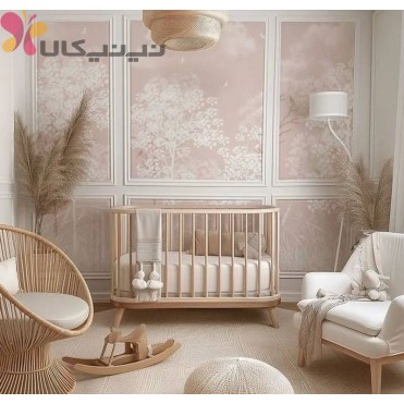 تخت خواب چوبی نوزاد آمیساچوب مدل سیدورا