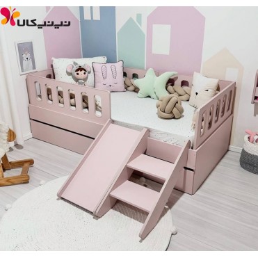 تخت خواب مونته سوری کودک آمیسا مدل لورنا