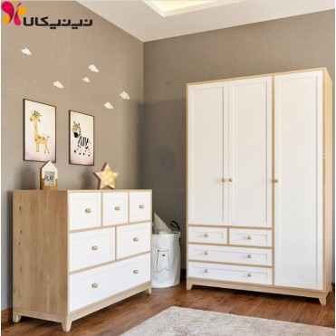 سرویس خواب کودک و نوجوان آمیساچوب مدل مرکل