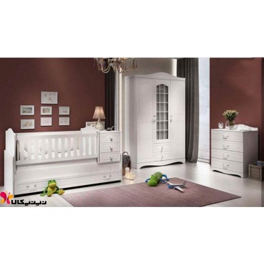 سرویس تخت و کمد نوزاد نوجوان مدل کلاسیک