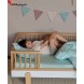 تخت خواب چوبی کودک نوجوان آمیسا مدل موکارلو