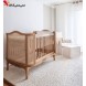 تخت خواب چوبی حصیری نوازد نوجوان آمیسا مدل زست