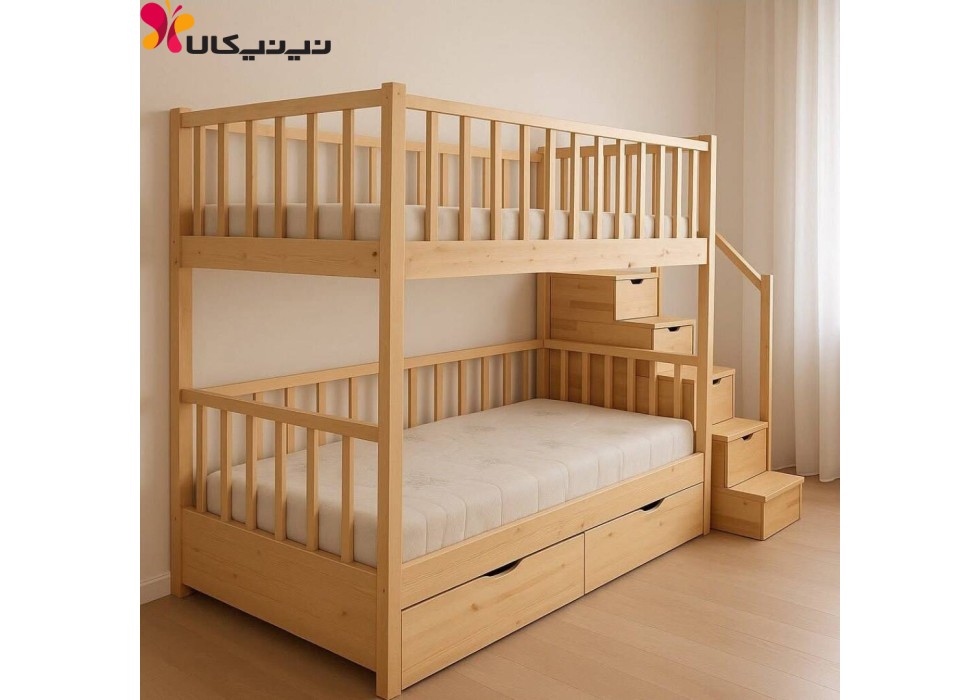 تخت دو طبقه آمیساچوب مدل آیناز تخت دو طبقه آمیساچوب مدل آیناز